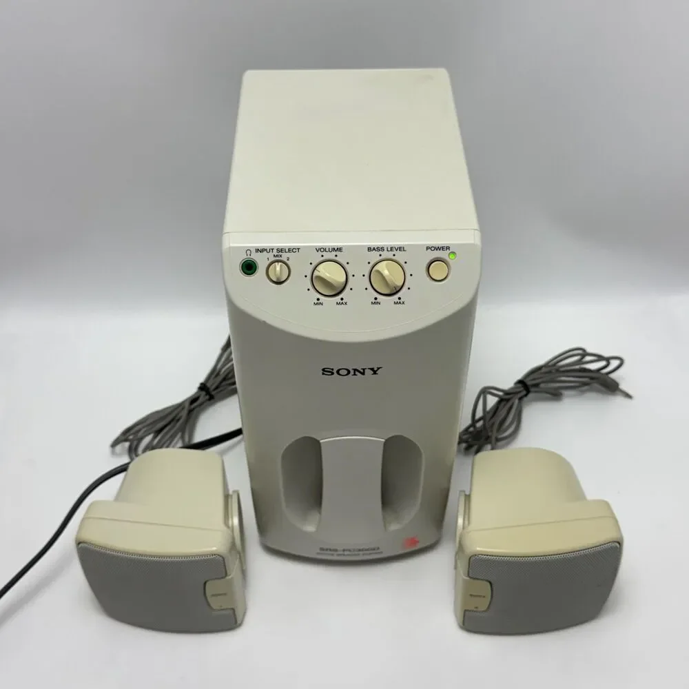 Vintage Sony SRS-PC300D Active Speaker System Desktop Computers Personal System
